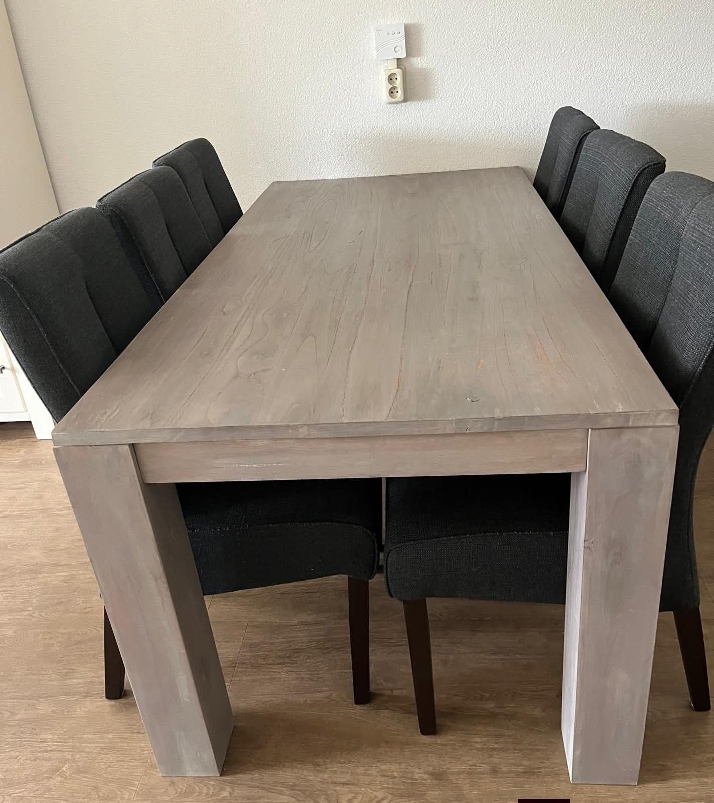 Gratis eettafel 180x90 (afhalen in Wierden), Ophalen, Gebruikt, 50 tot 100 cm, 150 tot 200 cm