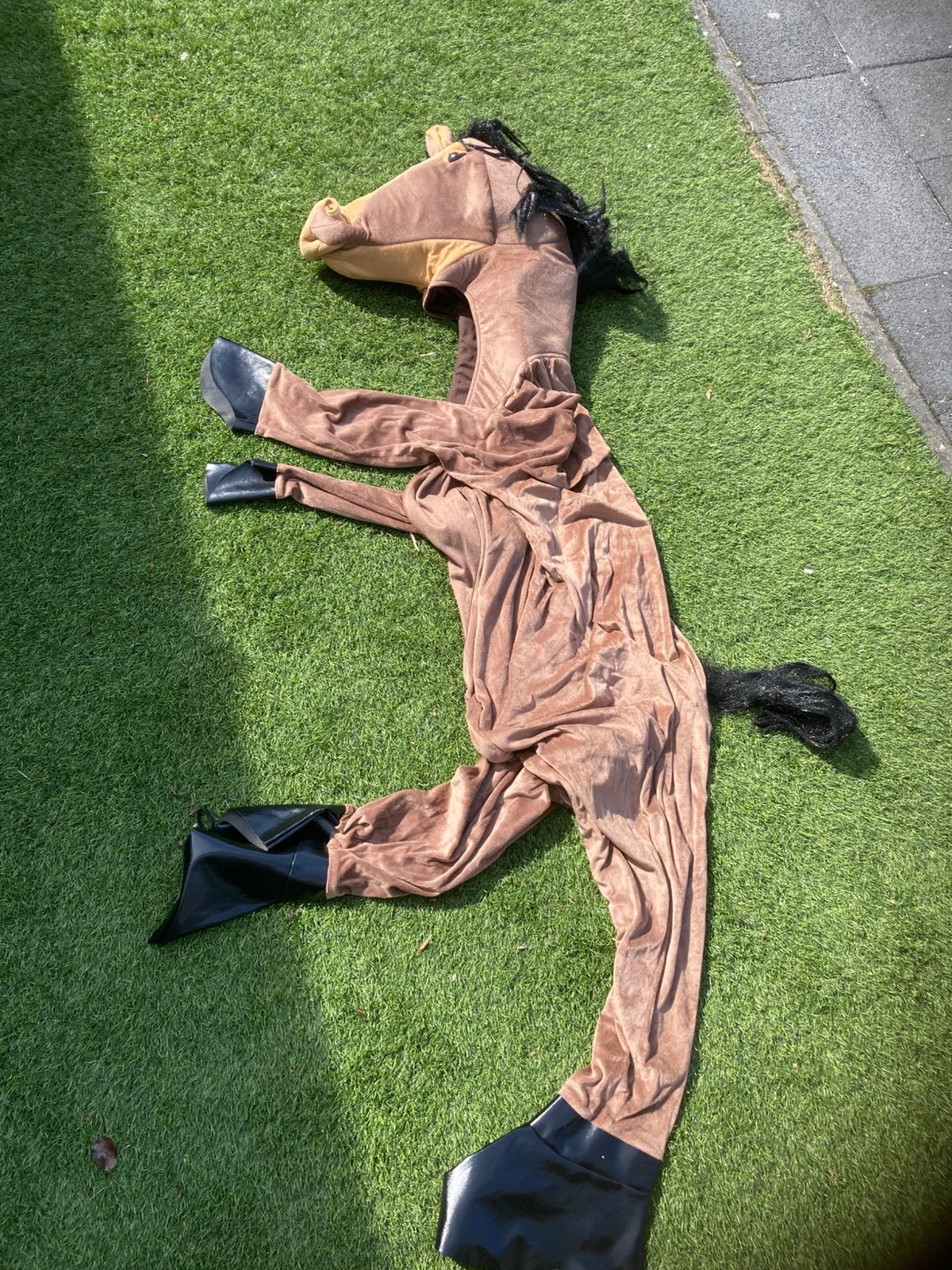 Paardenpak carnaval mt 170-185, Kinderen en Baby's, Carnavalskleding en Verkleedspullen, Ophalen of Verzenden, Nieuw