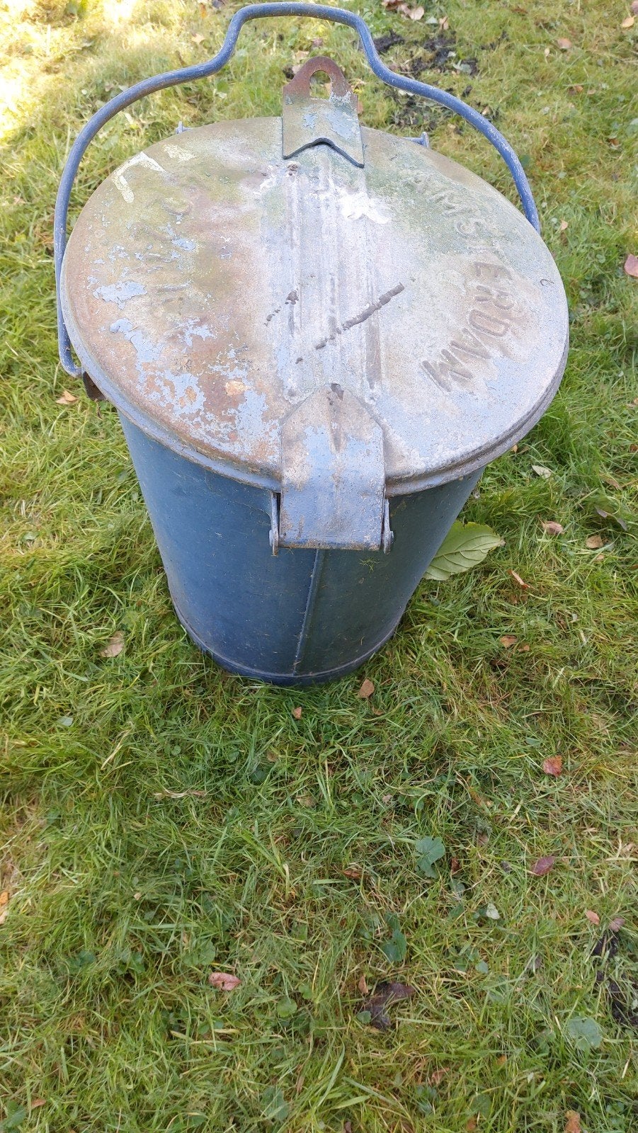 Zinken Vuilnisbak Amsterdam - H47cm D35cm, Ophalen of Verzenden