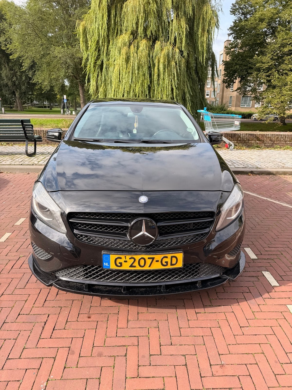 Mercedes-Benz A-Klasse 1.6 A180 Blue EFF AUT 2015 Zwart, Auto's, Automaat, Achterwielaandrijving, 1295 kg, 4 cilinders