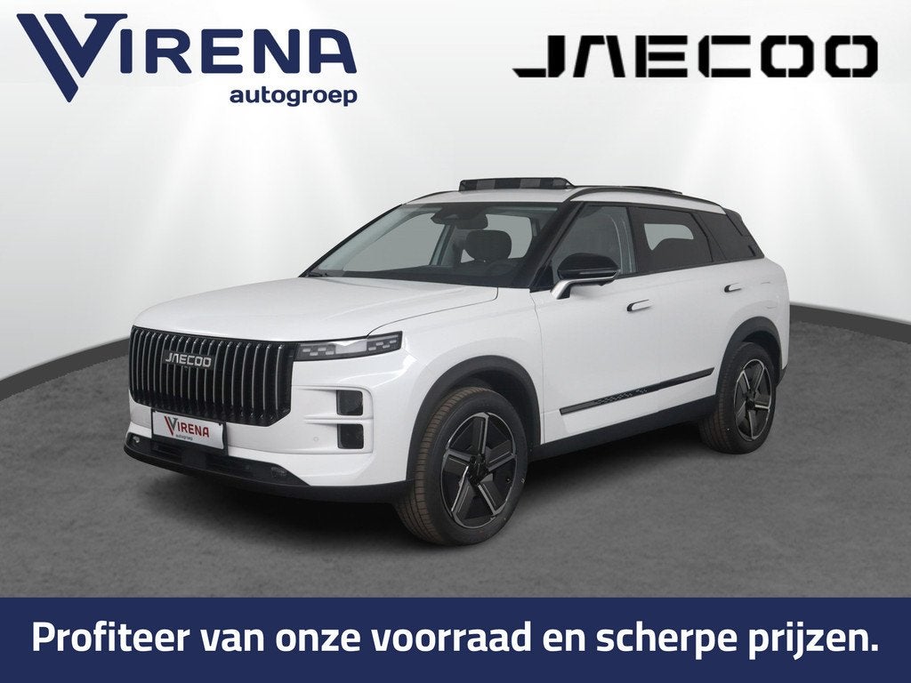 Jaecoo 7 1.5 GDI PHEV Exclusive - Panoramadak - Elektrisch v, Auto's, Overige Auto's, 12 maanden, Zwart, Hybride Elektrisch/Benzine
