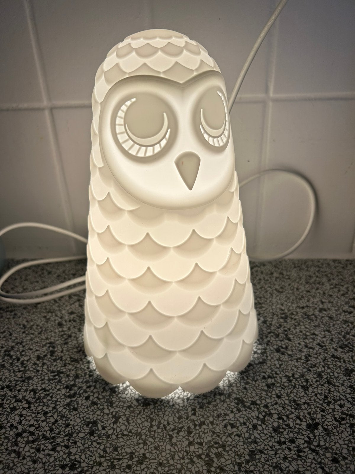 Nachtlamp Uil, Huis en Inrichting, Lampen | Tafellampen, Verzenden, Zo goed als nieuw, Nachtlamp, IKEA