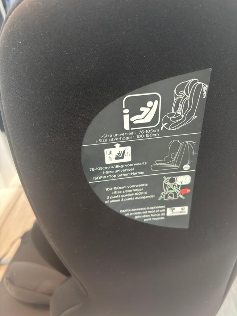 Puck Harry Autostoel ISOFIX Groep 1/2/3 Zwart, Kinderen en Baby's, Autostoeltjes, Gebruikt, Verstelbare rugleuning, 9 t/m 36 kg