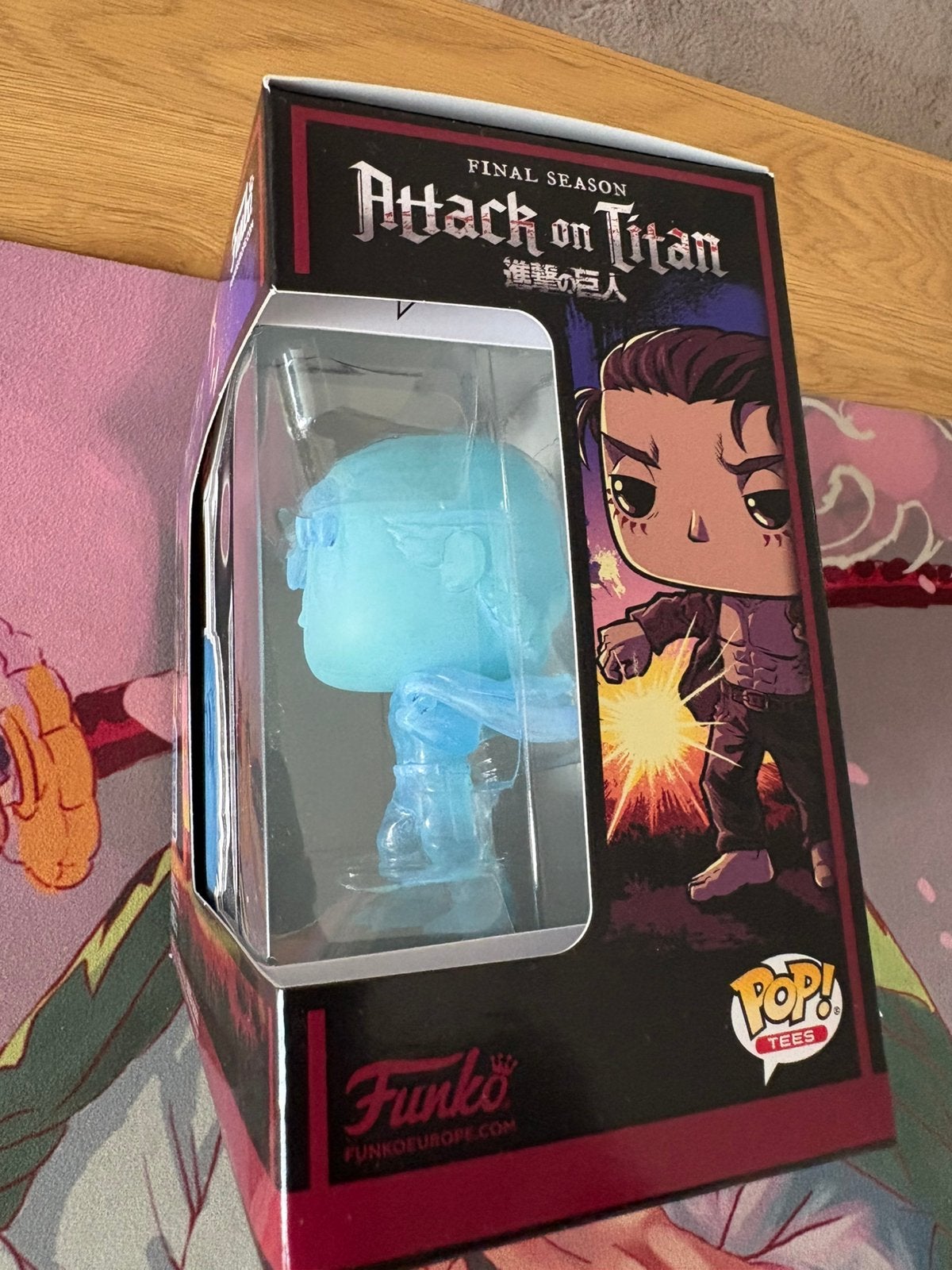 Funko Pop! Tees Attack on Titan Eren Yeager Glow + T-Shirt S, Ophalen of Verzenden, Zo goed als nieuw, Overige typen