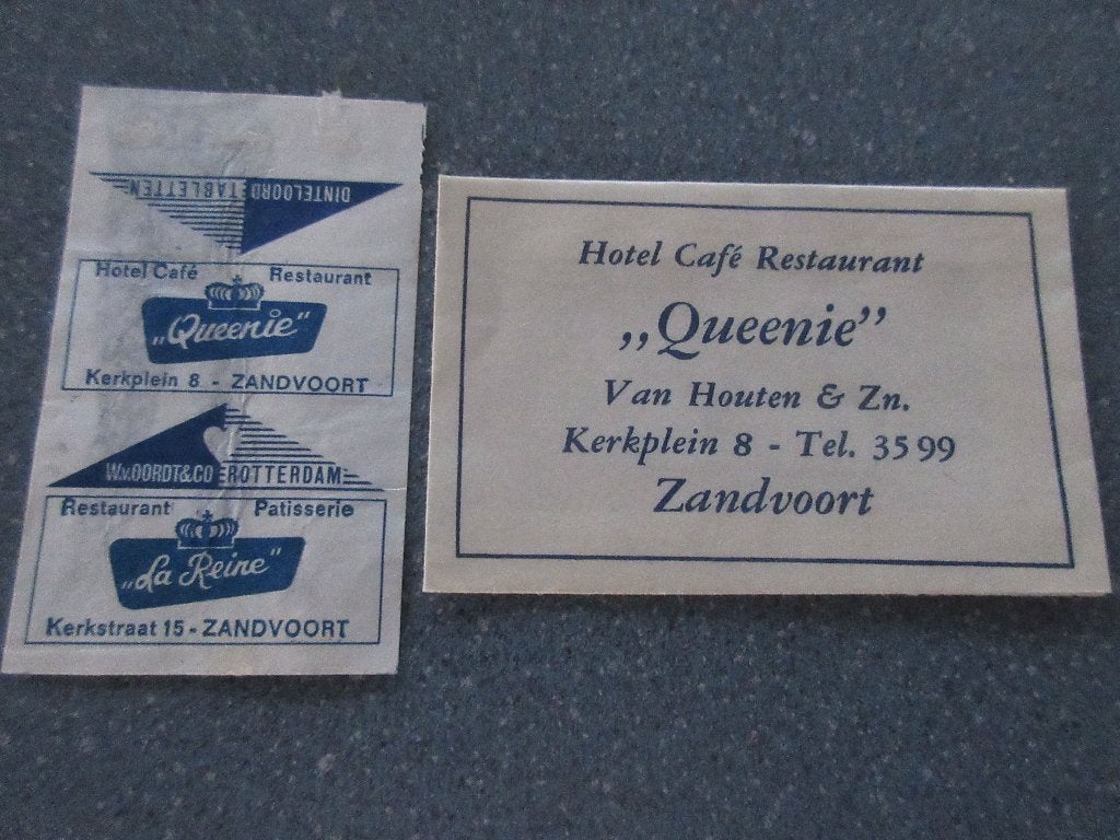 2 x Zandvoort, hotel-café-rest. Queenie, Verzenden, Nederland