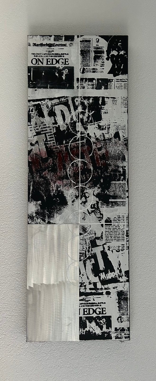 Modern abstract schilderij 120x40cm met certificaat, Ophalen, Abstract, Acrylverf, Echtheidscertificaat