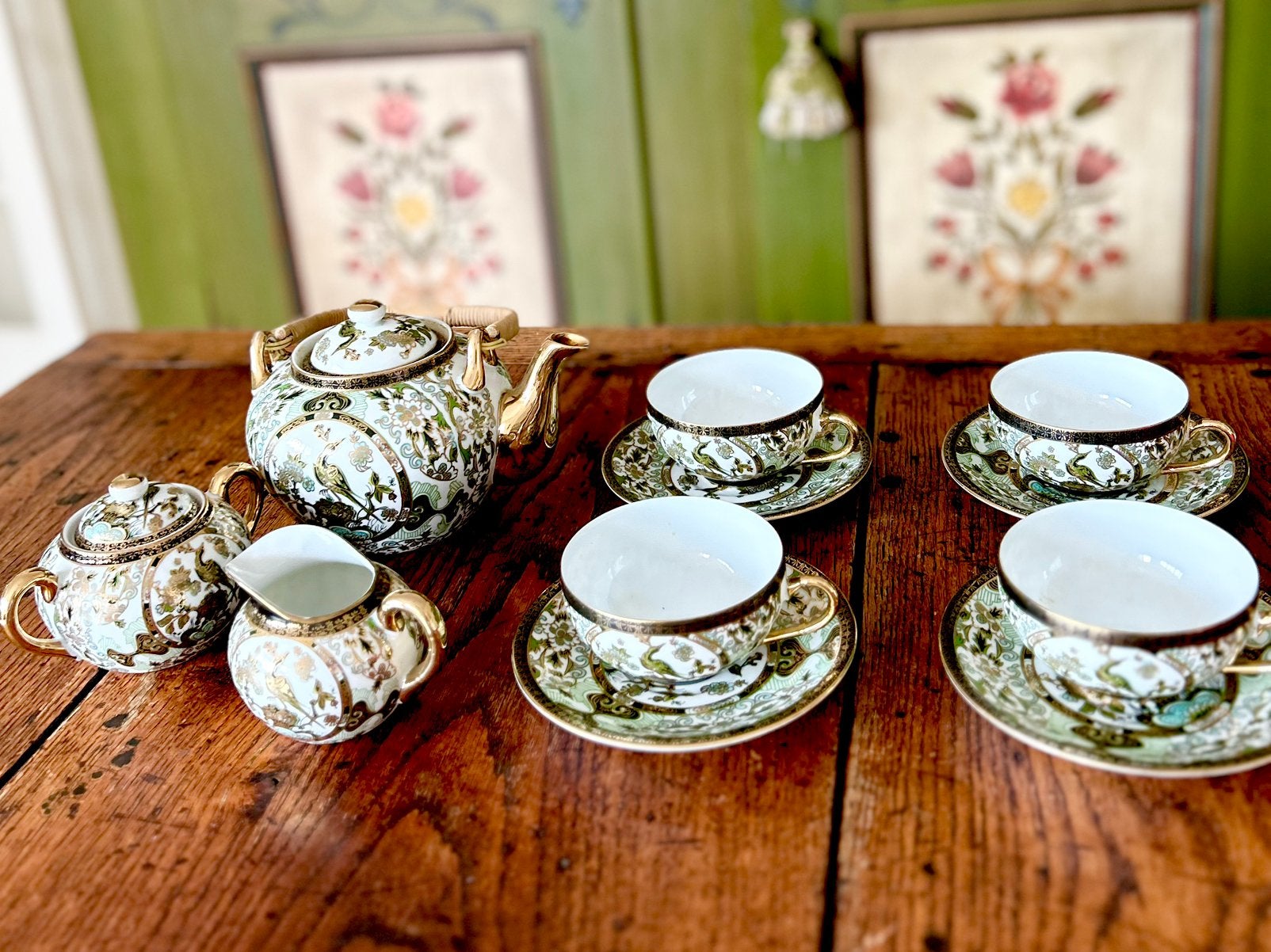 Saje Fine China theeservies voor 4, Ophalen