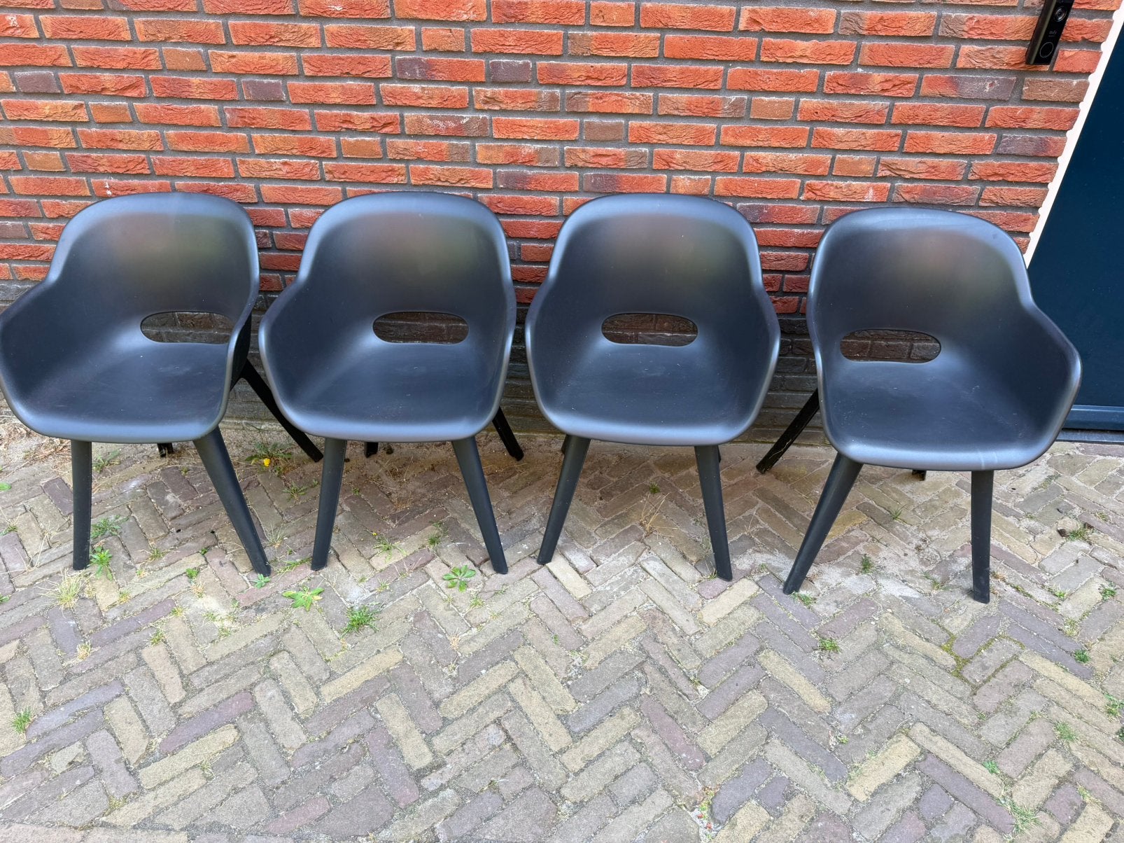 Keter Allibert Akola tuinstoelen antraciet, Ophalen, Zo goed als nieuw, Kunststof