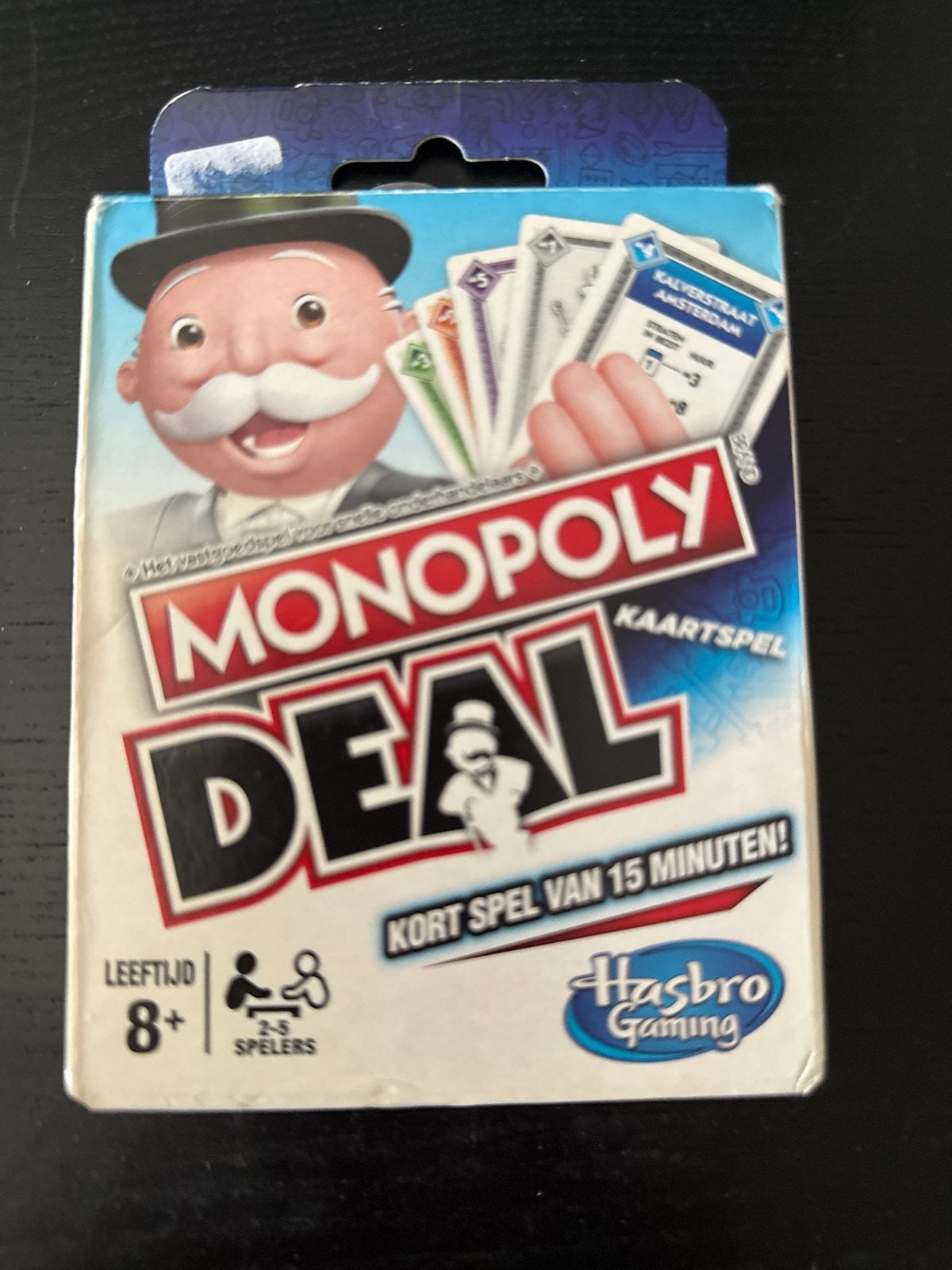 Monopoly Deal Kaartspel - Kort spel van 15 minuten!, Vijf spelers of meer, Ophalen of Verzenden, Gebruikt