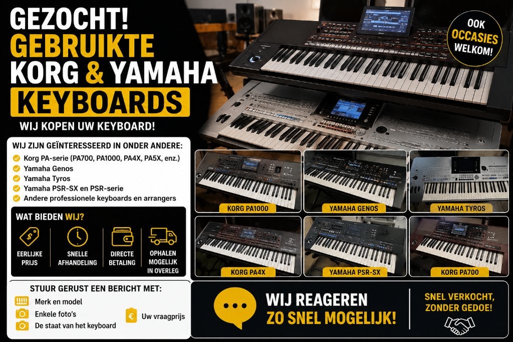 inkoop van korg Yamaha keyboards, Muziek en Instrumenten, Ophalen, Korg, Midi-aansluiting, 61 toetsen