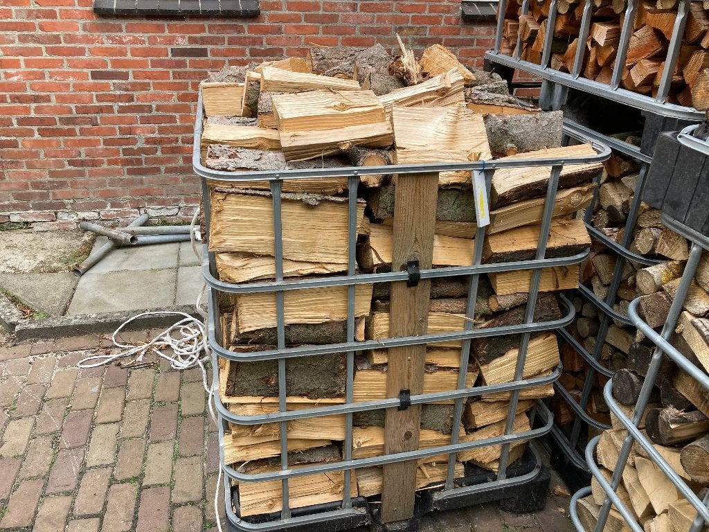 Haardhout gekloofd den, ruime gestapelde kuub, Minder dan 3 m³, Ophalen, Overige houtsoorten, Blokken