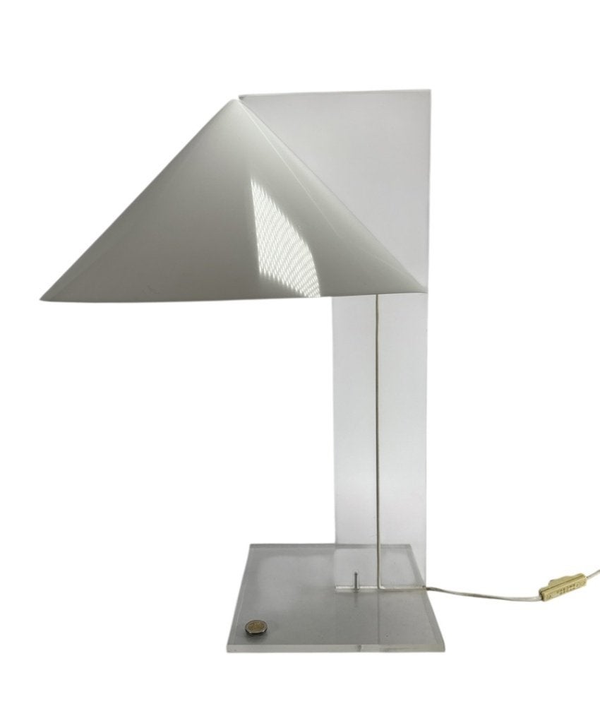 99. Plexiglazen tafellamp, Harco Loor - Cone-model, 1970, Ophalen