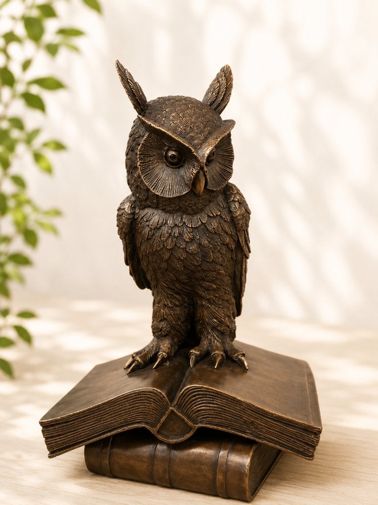 WIJZE UIL / BRONZEN BEELD / opruiming!!