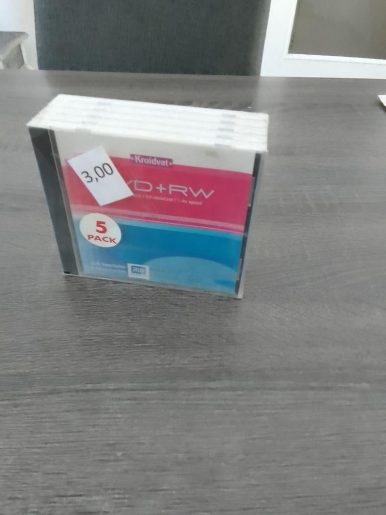 Kruidvat DVD+RW schijven - 5 stuks, Computers en Software, Ophalen, Kruidvat, Herschrijfbaar, Nieuw