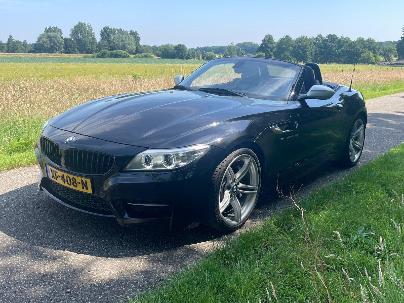 BMW Z4 35iS Roadster LCI 2014 M-Sport 340PK dealer onderhoud, Automaat, Achterwielaandrijving, Zwart, Cabriolet