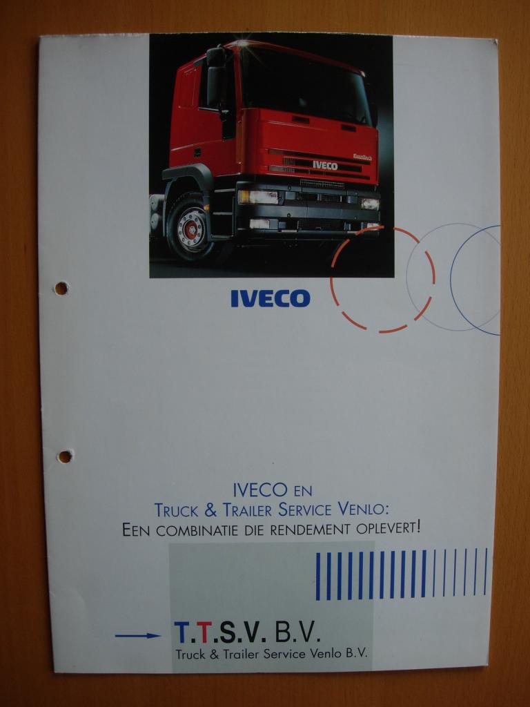 Iveco Truck Trailer Service Venlo Brochure ca 1999, Iveco, Ophalen of Verzenden, Zo goed als nieuw, Overige merken
