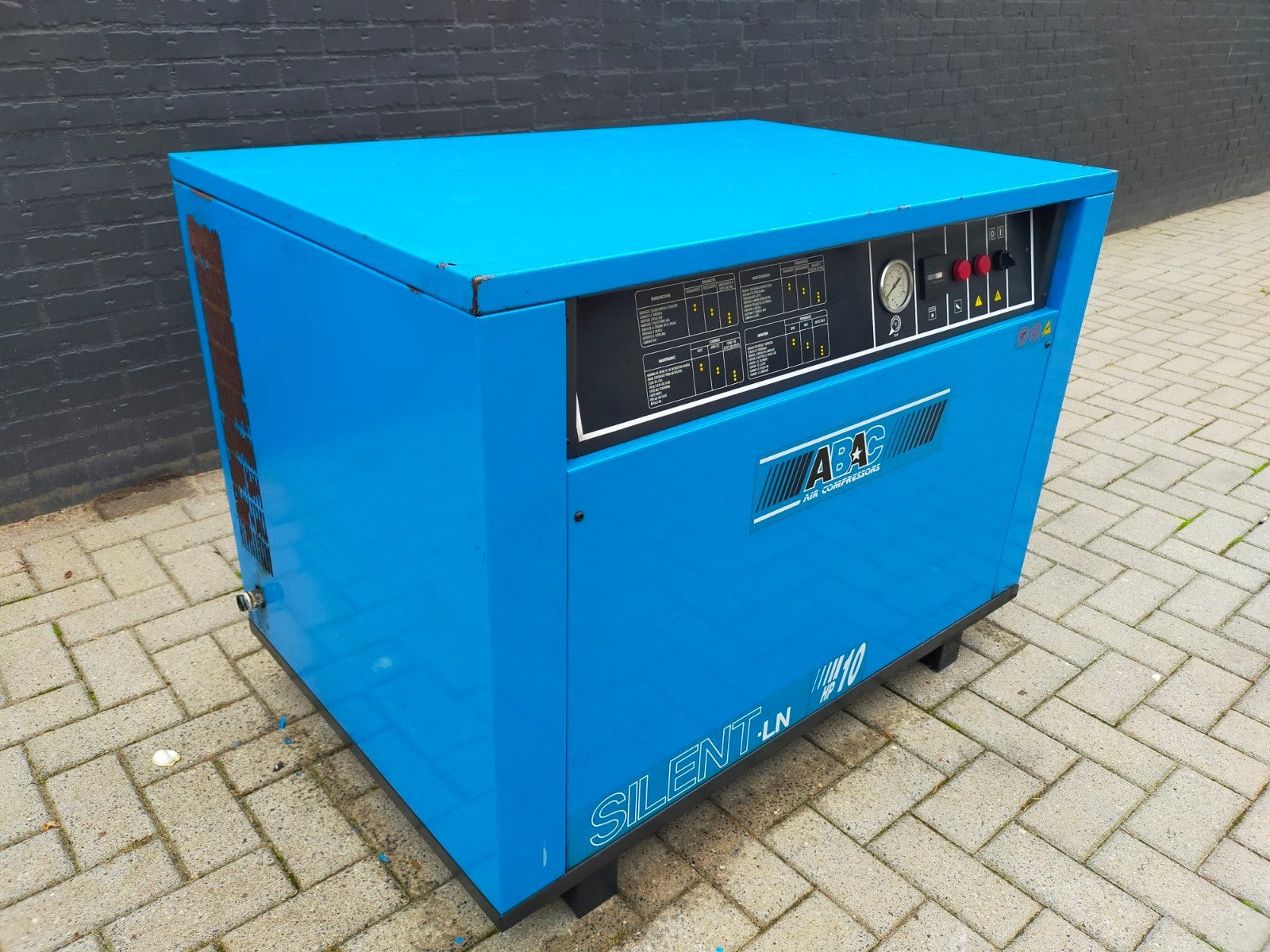 ABAC silent LN 10 HP 7.5KW compressor 1070 L/MIN INDUSTRIE, Doe-het-zelf en Verbouw, 100 liter of meer, Ophalen of Verzenden, Gebruikt