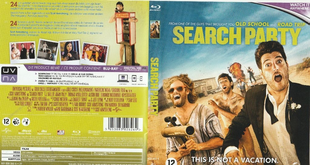 Search party blu ray ( ned. Ondert.), Ophalen of Verzenden, Zo goed als nieuw, Overige genres