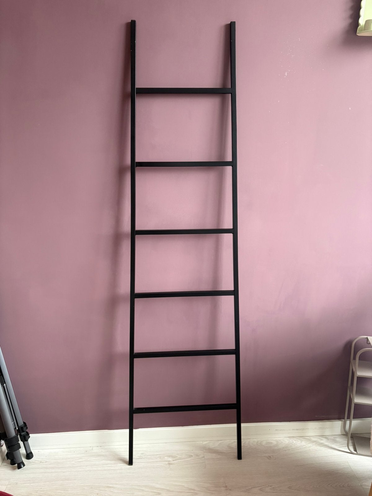 Zwarte sierladder | Decoratieve ladder | Handdoekladder, Ophalen, Gebruikt, Minder dan 2 meter