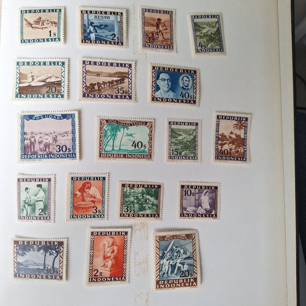 Postzegels Indonesië, Weense druk, Postzegels en Munten, Ophalen of Verzenden, Postfris, Zuidoost-Azië