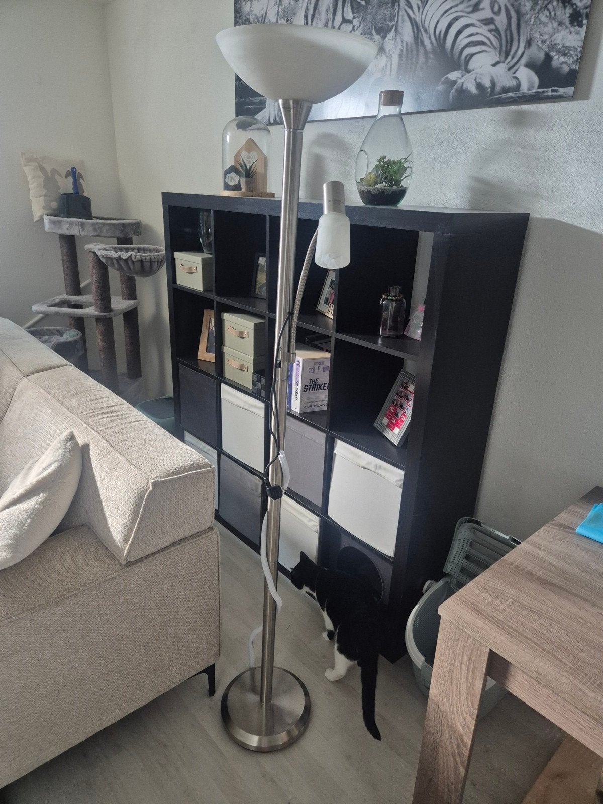Staande lamp, Huis en Inrichting, Lampen | Vloerlampen, Ophalen, Gebruikt, 150 tot 200 cm