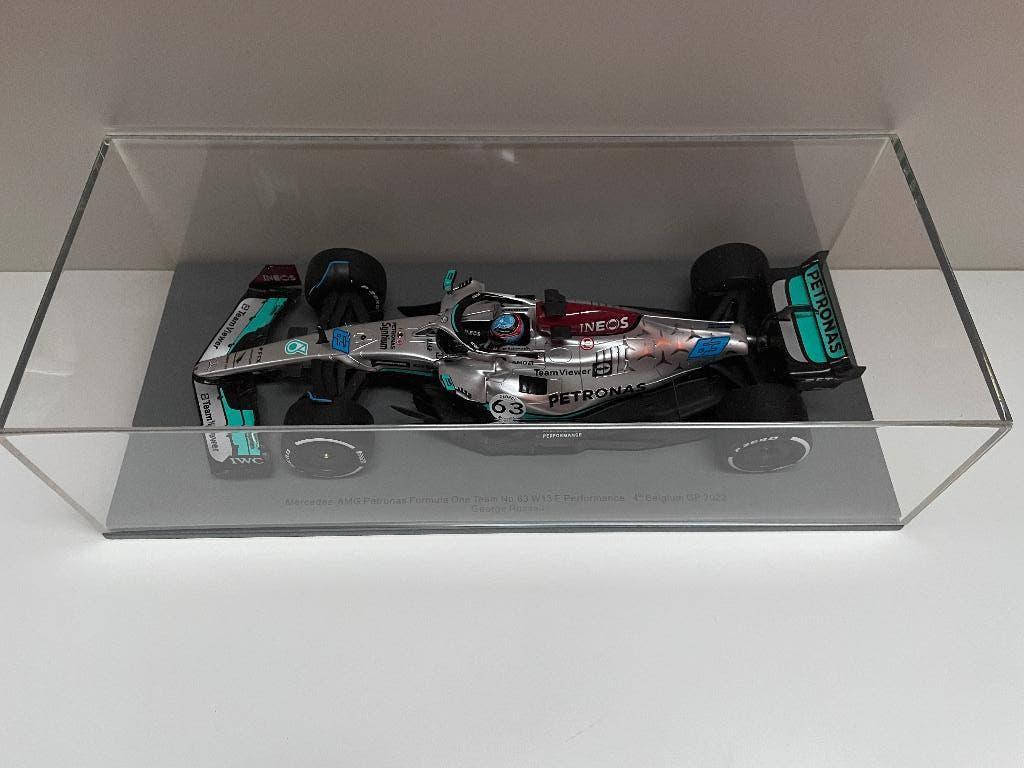 George Russel Spark 1:18 Mercedes F1 W13 E GP Spa Franc 2022, Ophalen of Verzenden, Nieuw, Auto, Overige merken
