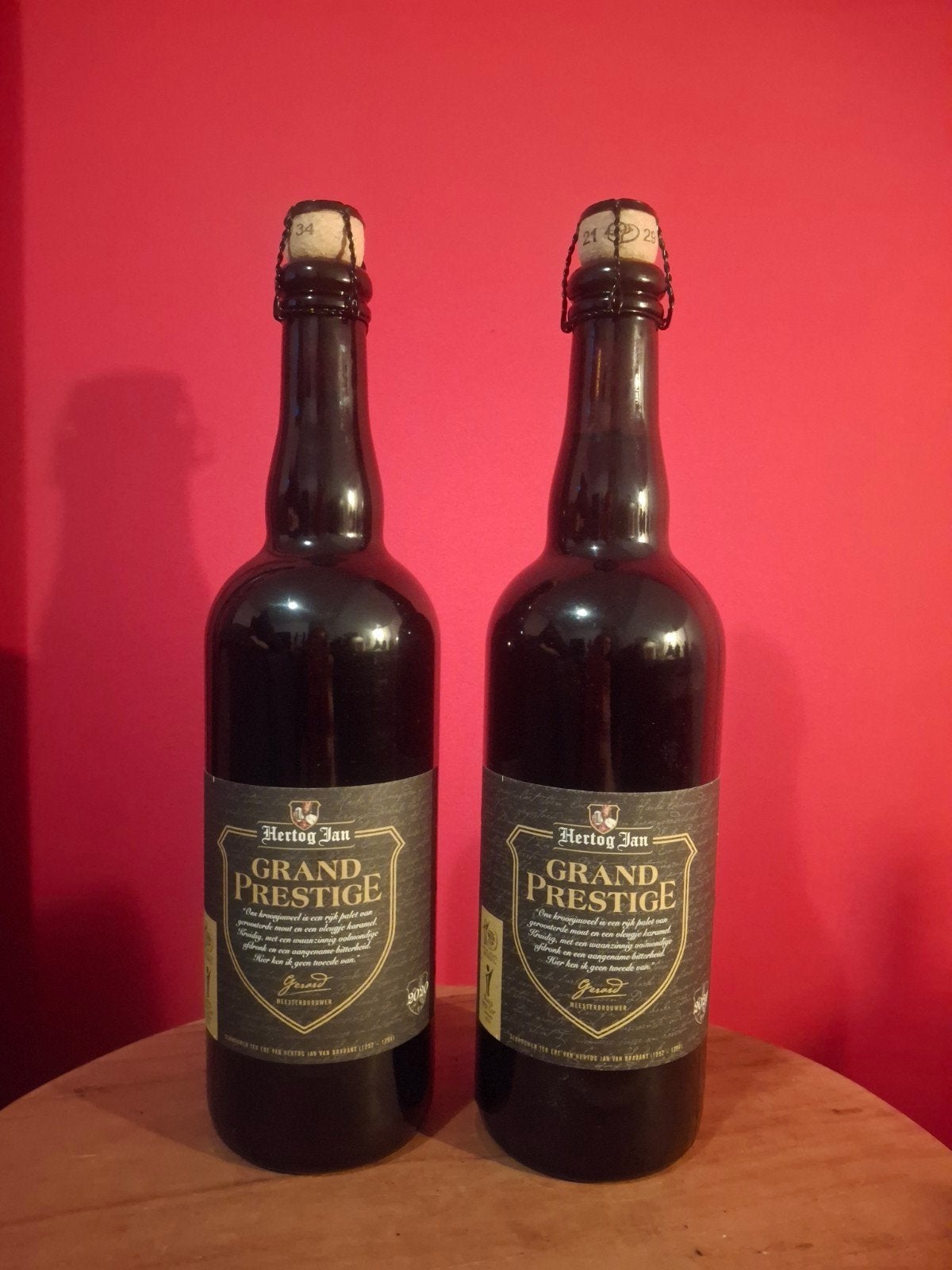 Hertog Jan Grand Prestige - 2020 & 2021 - setje, Verzamelen, Ophalen of Verzenden, Nieuw, Flesje(s), Hertog Jan