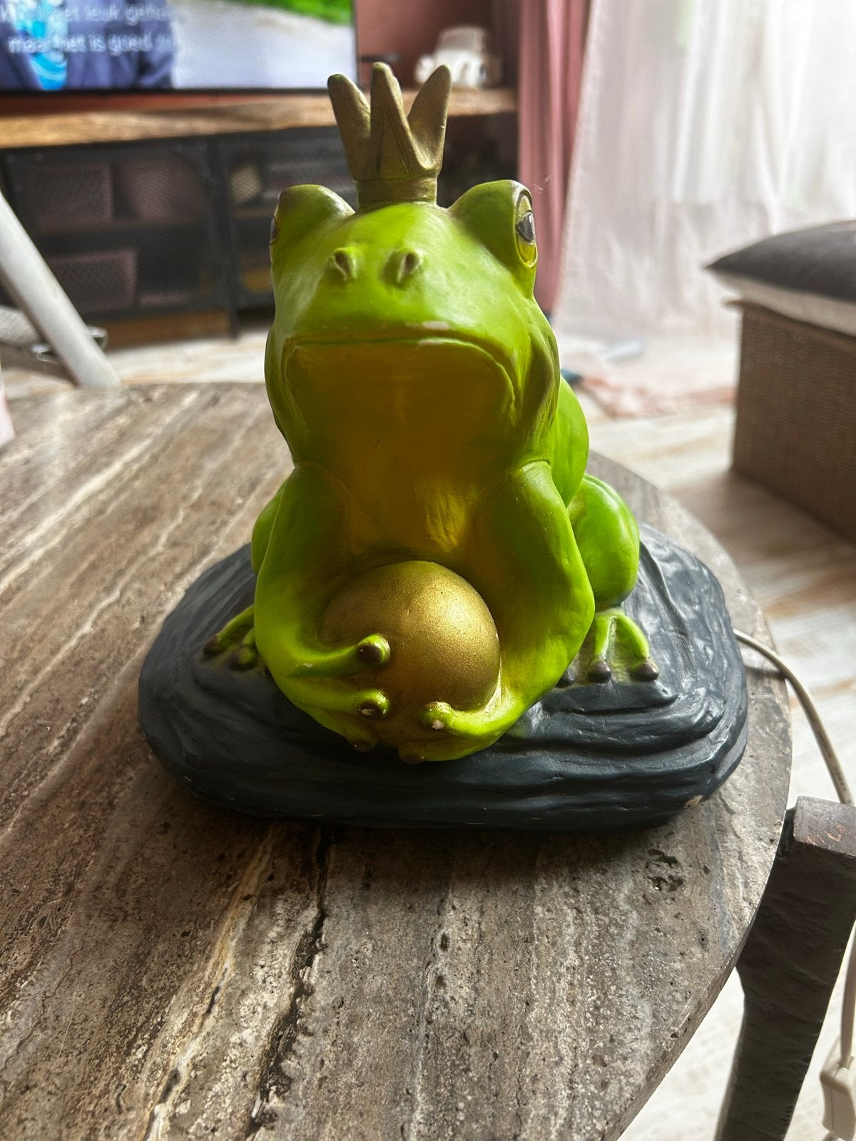 Heico Figuurlamp Kikkerkoning - Egmont Toys, Overige merken, Gebruikt, Kunststof, Ophalen of Verzenden