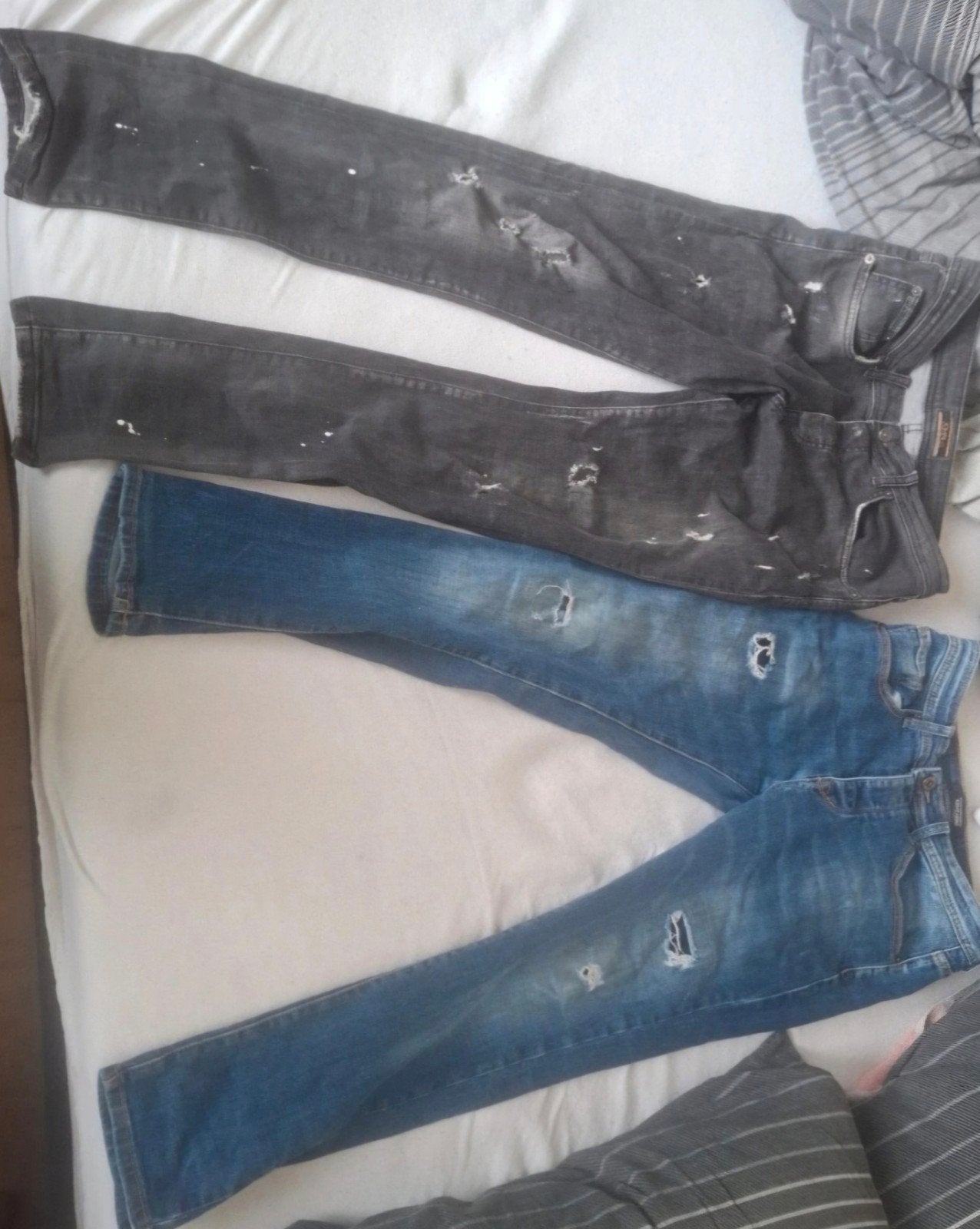 Kenzarro blauwe en John H zwarte denim jeans maat M, Blauw, W32 (confectie 46) of kleiner, Ophalen of Verzenden, Zo goed als nieuw