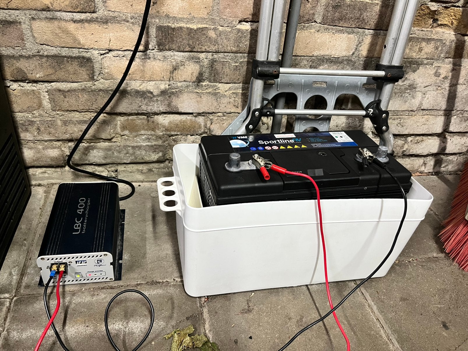 Caravan mover Accu met acculader, Caravans en Kamperen, Caravan accessoires, Ophalen, Gebruikt