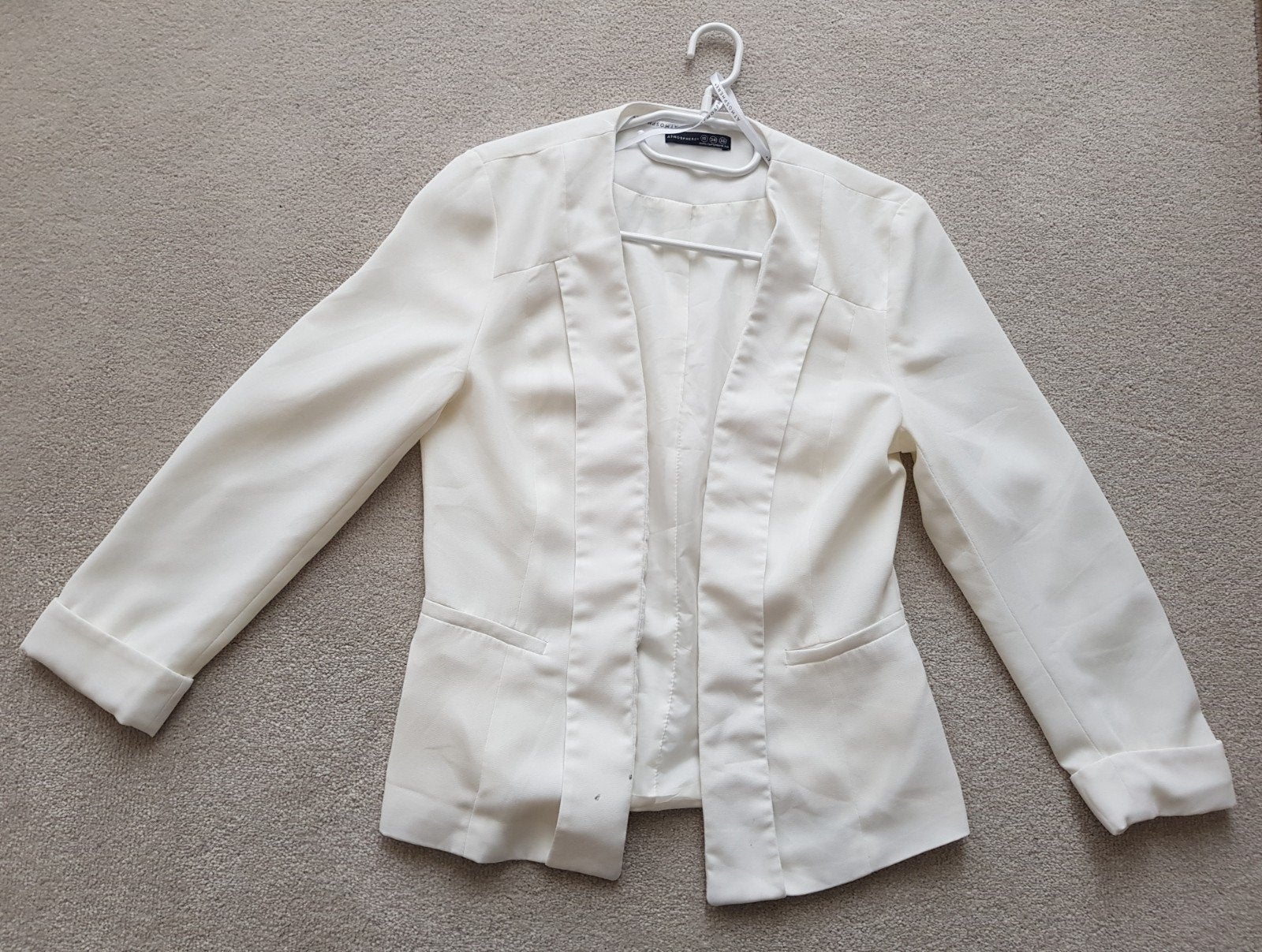 Colbert gebroken wit blazer maat 36 jasje jas kerst jack, Atmosphere, Verzenden, Wit, Jasje