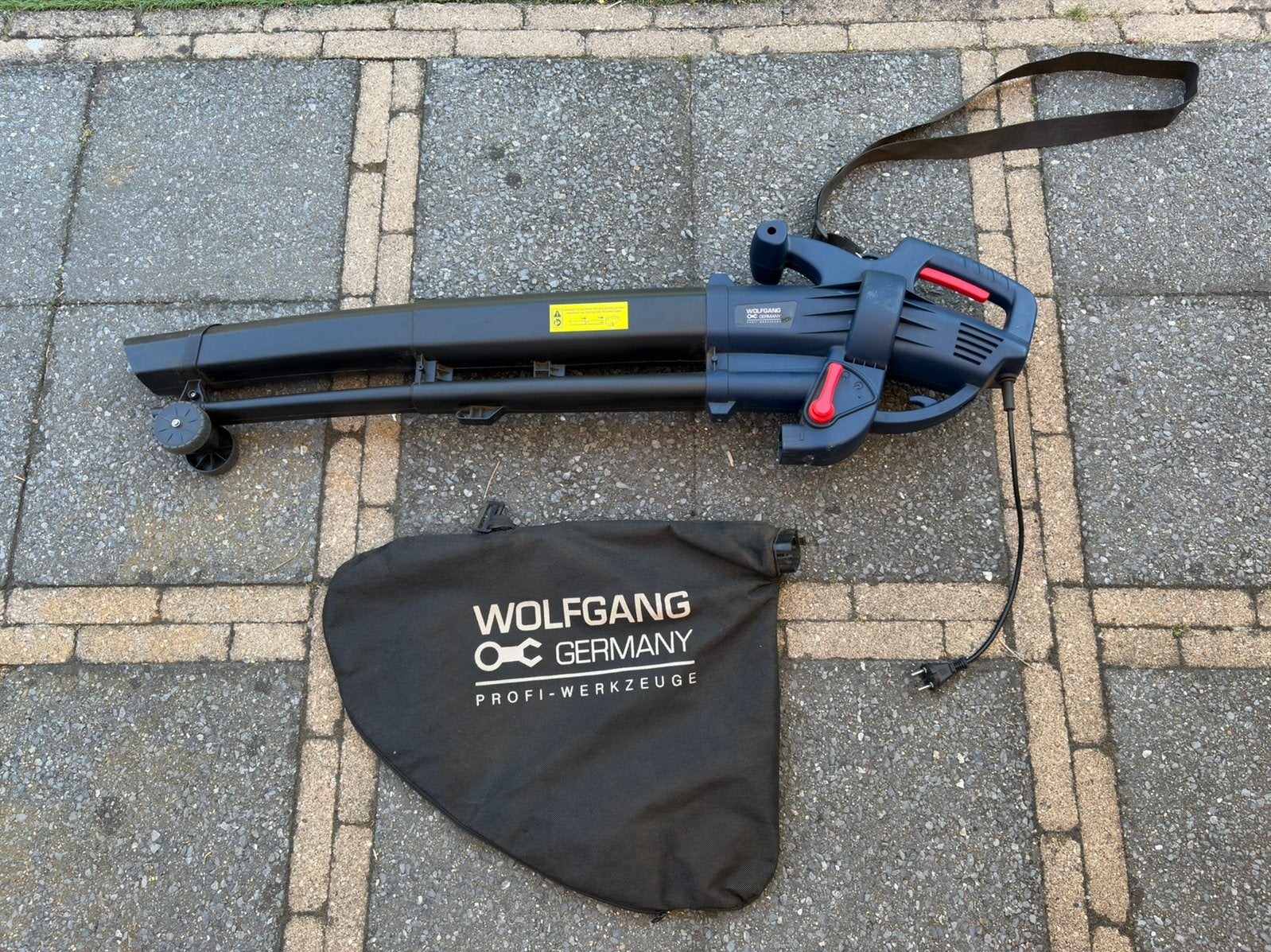 Wolfgang Bladblazer & Bladzuiger 3000W (QT6268), Ophalen, Gebruikt, Elektrisch, Met opvangzak
