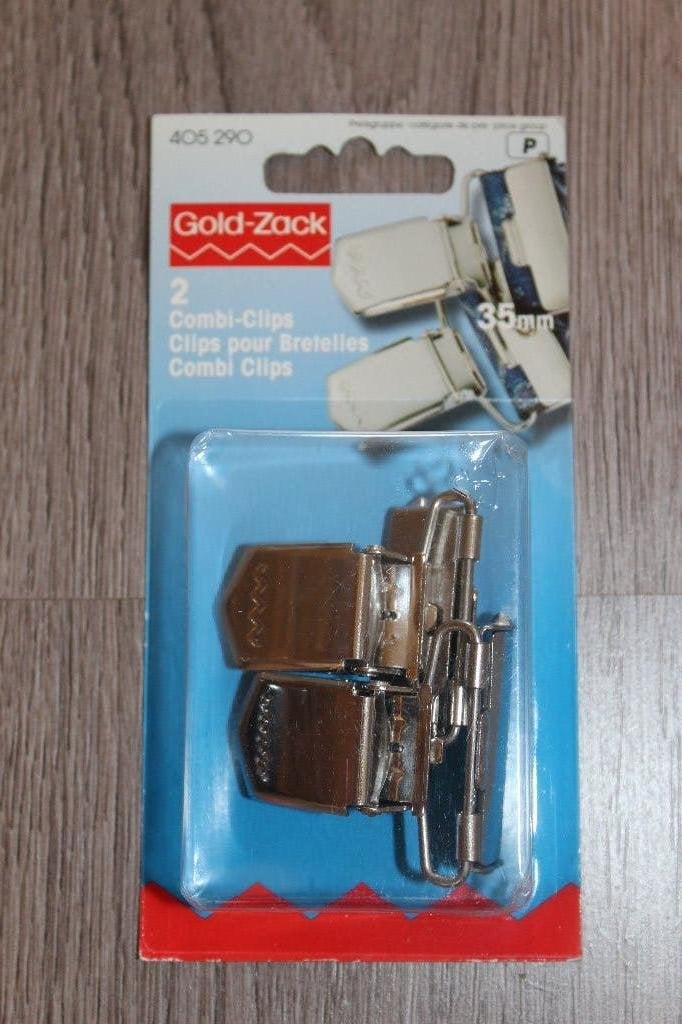 Gold zack 405290 Bretel clips - zilver - 35mm #2169, Ophalen of Verzenden, Nieuw, Rits of Sluiting