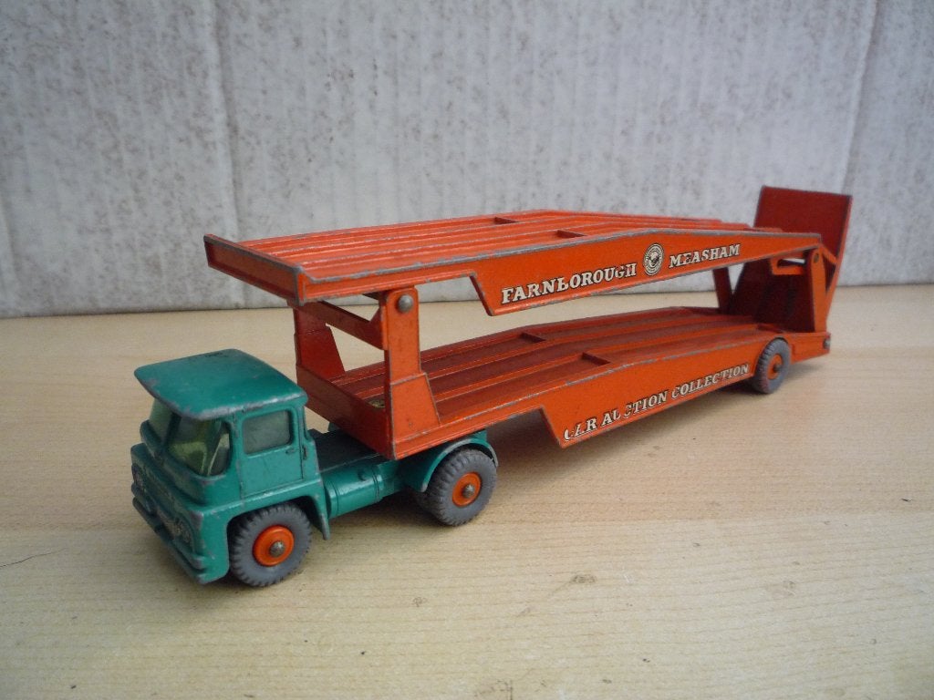 Guy Warrior Tractor and Car Transporter Lesney Major pack 8, Ophalen of Verzenden, Gebruikt, Bus of Vrachtwagen