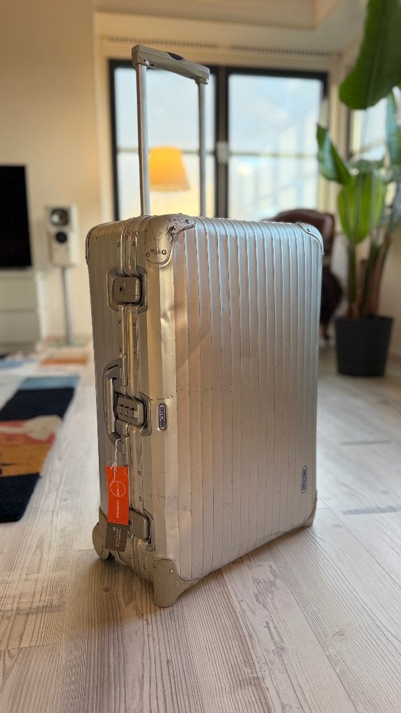 RIMOWA Topas – 63L – aluminium – 2 wielen, 60 tot 70 cm, Wieltjes, Gebruikt, 45 tot 55 cm