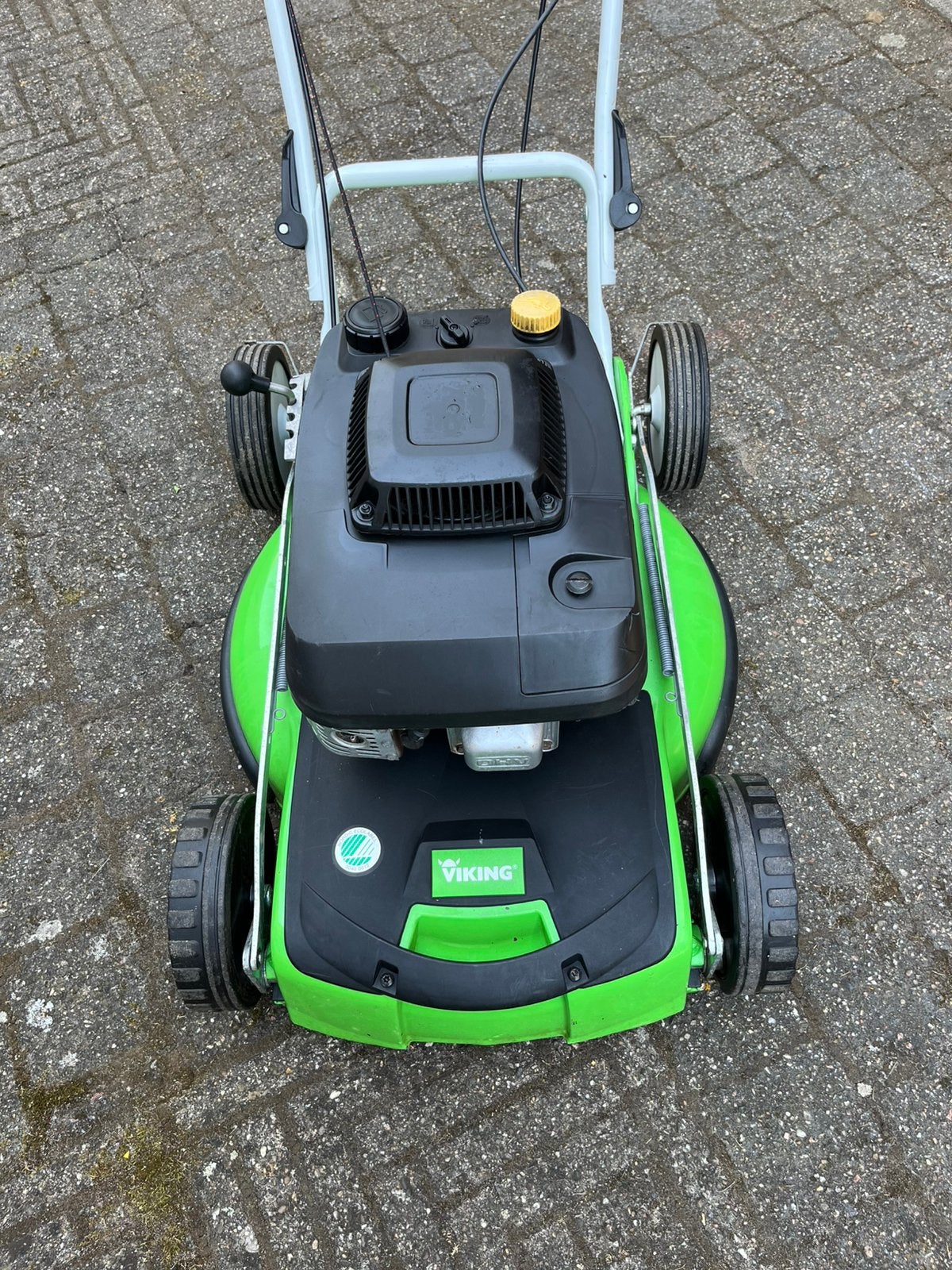 Viking  mulchmaaier  nieuwstaat. bouwjaar 2018., Tuin en Terras, Grasmaaiers, Zo goed als nieuw, Benzine-grasmaaier, 50 cm of meer