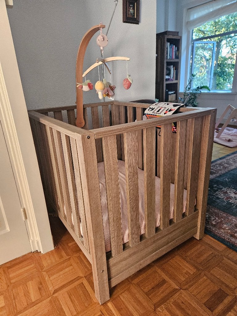 Babybox - daybed - box - TWF - houten box - playpen, Ophalen, Gebruikt, Vierkant, In hoogte verstelbaar