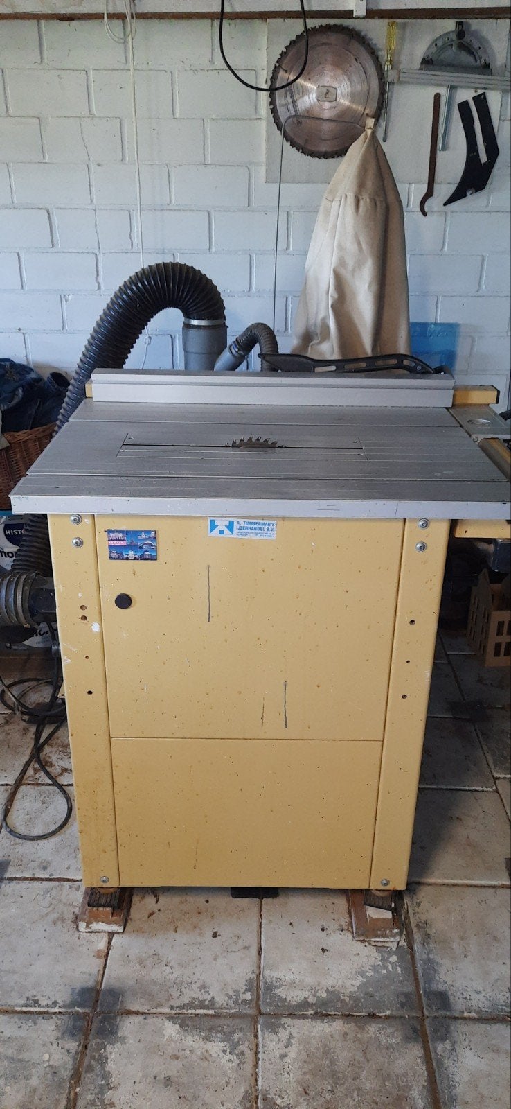 Scheppach TS 4010 Cirkelzaag met afzuiging, Ophalen, Gebruikt, Cirkelzaag, 1200 watt of meer