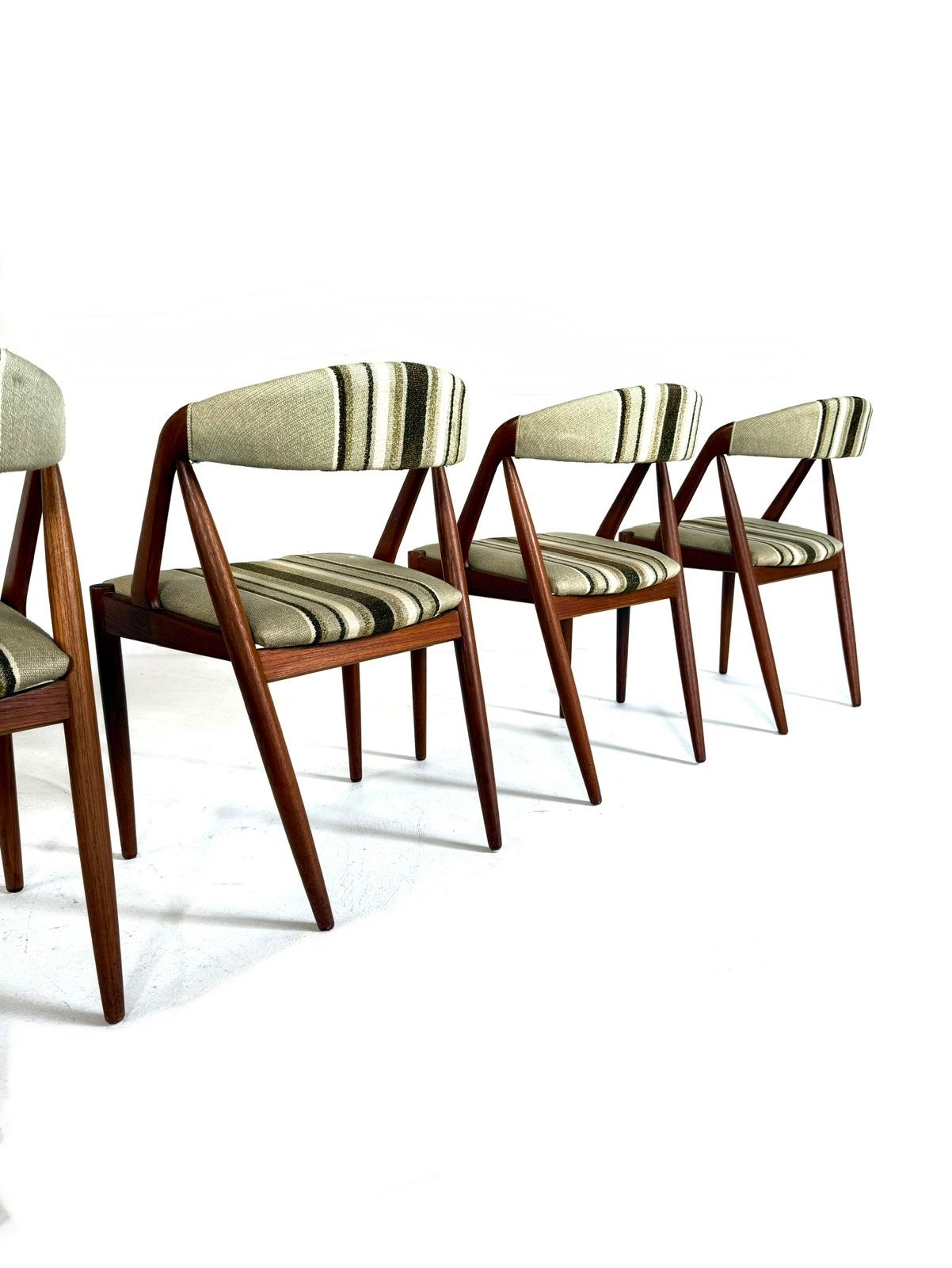 Set van 4 vintage eetkamerstoelen, Kai Kristiansen ‘60, Huis en Inrichting, Kai Kristiansen, Kai Kristiansen, Ophalen of Verzenden