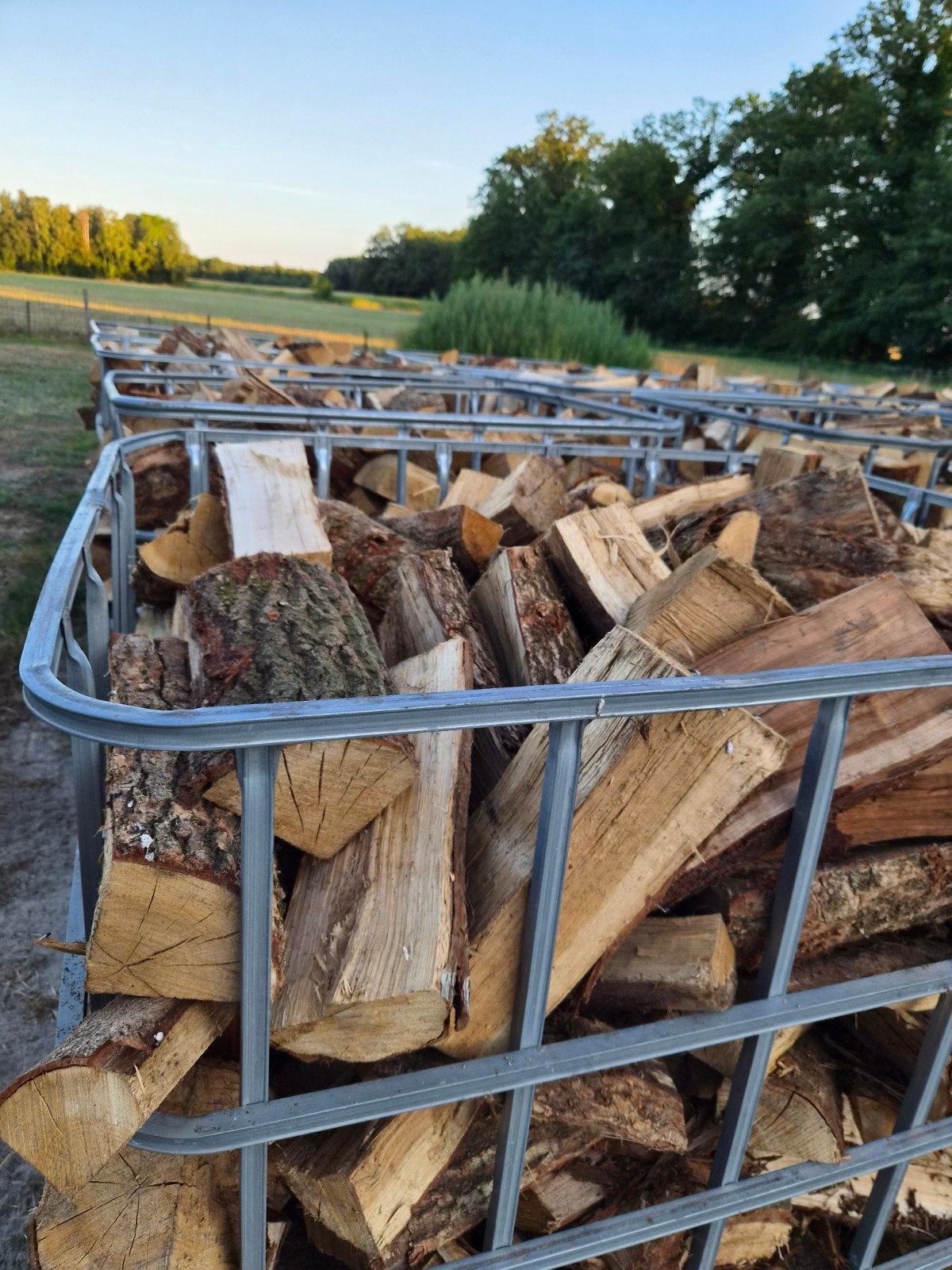 Gekloofd Droog Brandhout  Mix Eik-Beuk-Es (1.2kuub), 3 tot 6 m³, Ophalen of Verzenden, Overige houtsoorten, Blokken