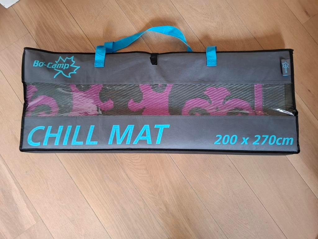 Bio Camp Chill mat 200 x 270 paars/grijs, Caravans en Kamperen, Ophalen, Zo goed als nieuw