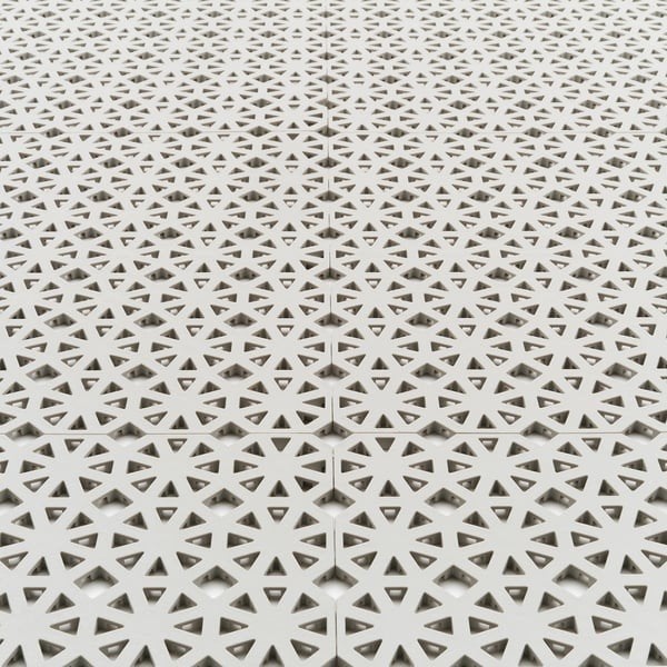 IKEA ALTAPPEN Terrastegels - Grijs (135 stuks), Ophalen, Kunststof, Gebruikt, 10 m² of meer