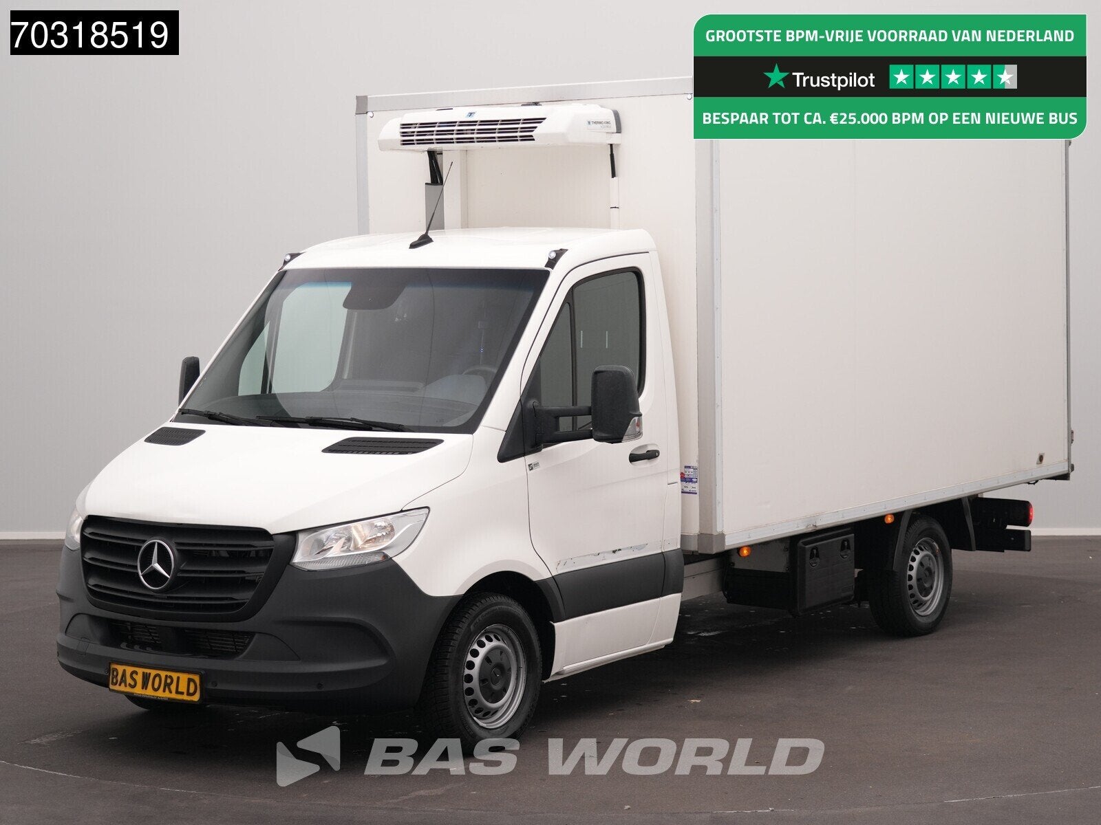 Mercedes Sprinter 314 CDI Automaat Koelwagen Thermo King V-2, Automaat, Stof, Gebruikt, Euro 6