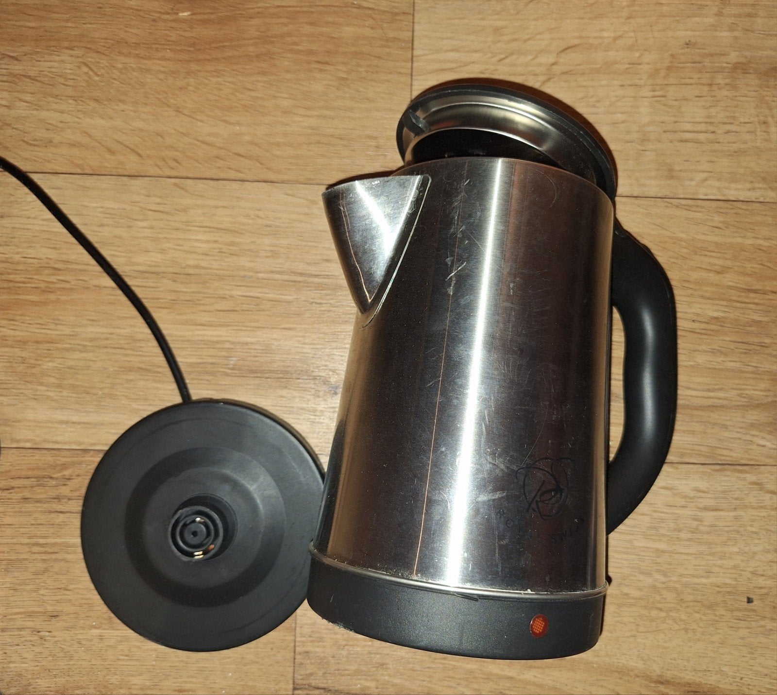 Royal Swiss RVS Waterkoker - 2.0L, Draadloos, 2 liter of meer, Ophalen of Verzenden, Gebruikt, Rvs