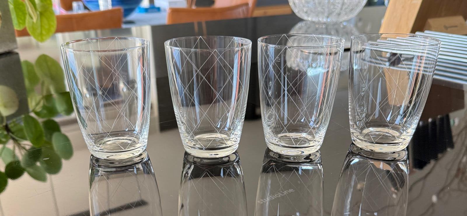Rosenthal jaren 50/60 glazen origneel 4 stuks, Verzamelen, Ophalen, Zo goed als nieuw, Overige typen