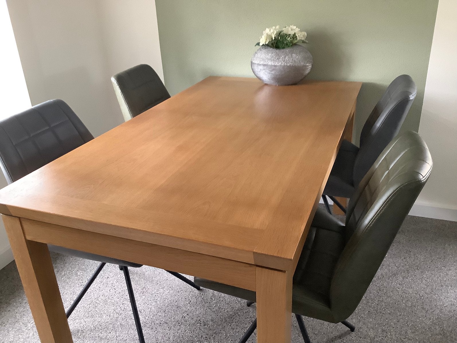 Complete eethoek, Huis en Inrichting, Tafels | Eettafels, Ophalen, 50 tot 100 cm, Zo goed als nieuw, Vijf personen of meer