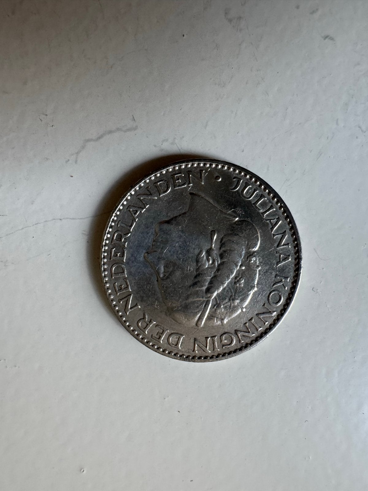 8x 1 Gulden munten Koningin Juliana (1955, 1956, 1957, 1958,, 1 gulden, Koningin Juliana, Setje, Zilver