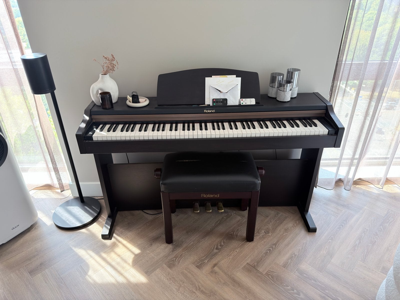 Roland HP101E Digitale Piano - Uitstekende Staat, Muziek en Instrumenten, Ophalen, Gebruikt, Bruin, Digitaal