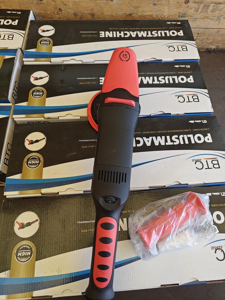BTC line blue middel polijstmachine deels op accu!, Lakschade of Spuitwerk