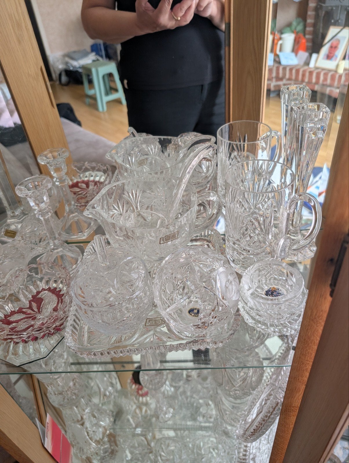Prachtige kristallen decoratie en servies collectie, Antiek en Kunst, Antiek | Glas en Kristal, Ophalen of Verzenden